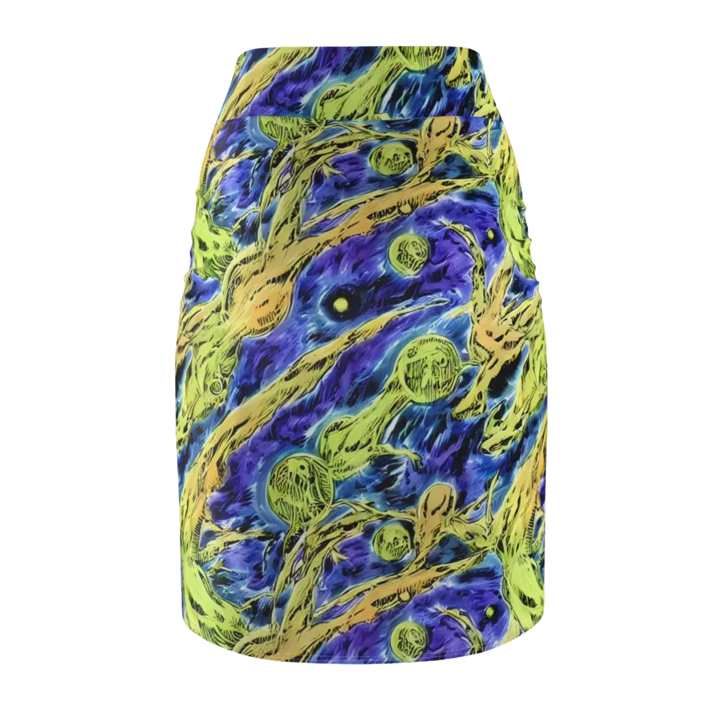 Electric Relic on Pencil Skirt — Back