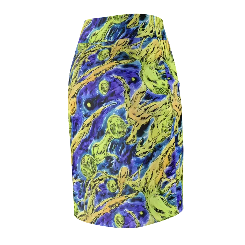 Electric Relic on Pencil Skirt — Back Side