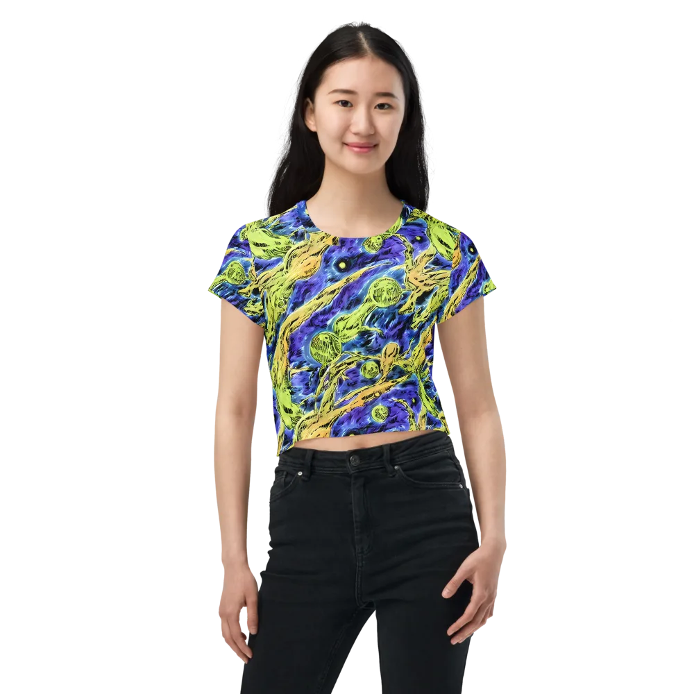 Electric Relic on Crop Tee — Front