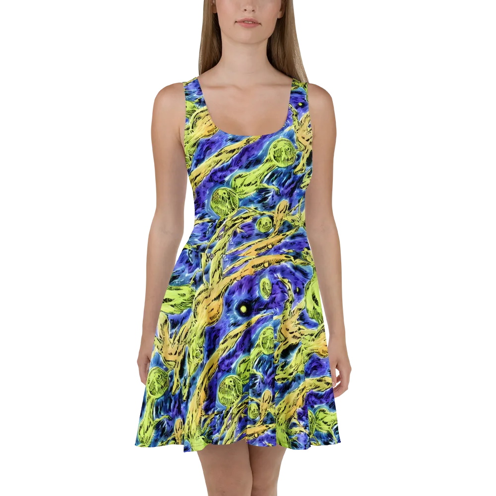 Electric Relic on Skater Dress — Front