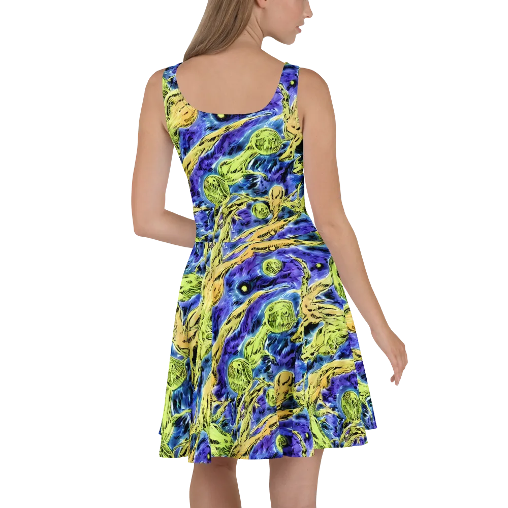 Electric Relic on Skater Dress — Back