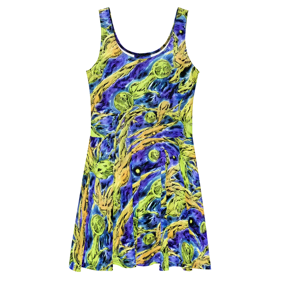 Electric Relic on Skater Dress — Front