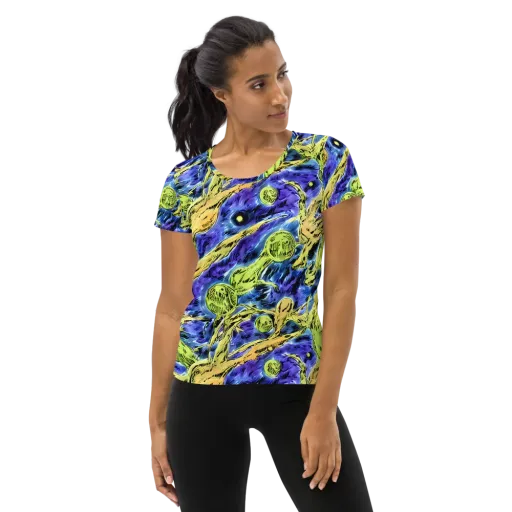 Electric Relic on a Women's Athletic T-Shirt