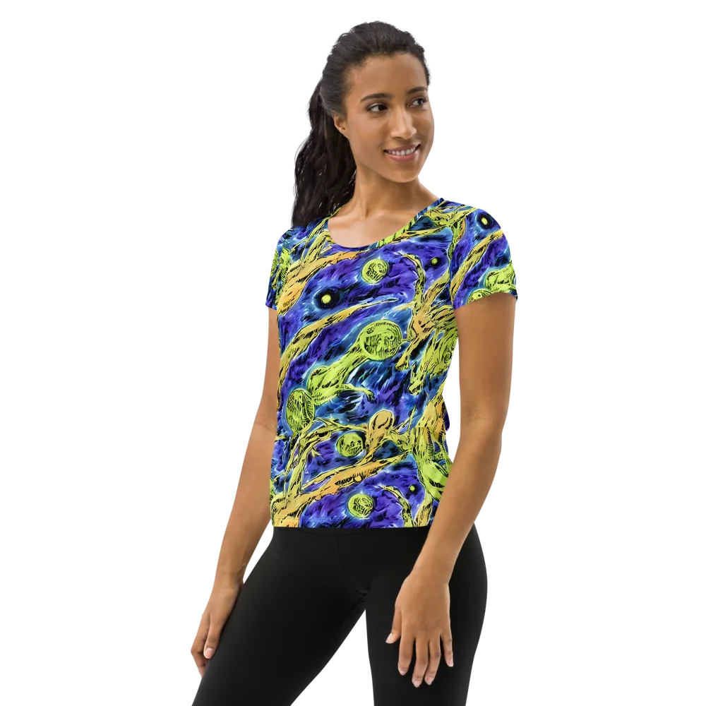 Electric Relic on Women's Athletic T-Shirt — Left
