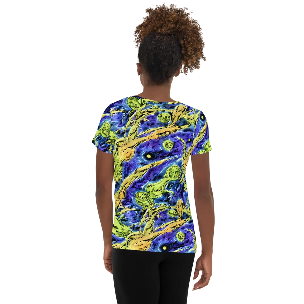 Electric Relic on Women's Athletic T-Shirt — Back