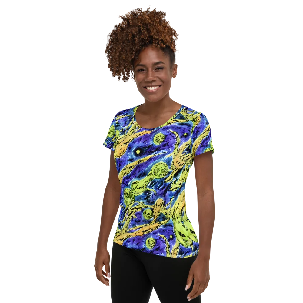 Electric Relic on Women's Athletic T-Shirt — Left