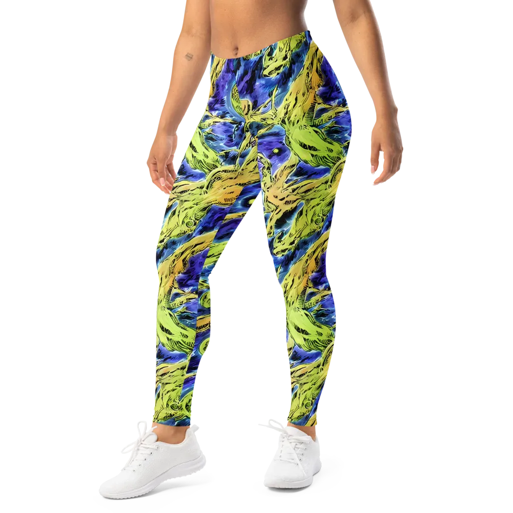 Electric Relic on Leggings — Left Front