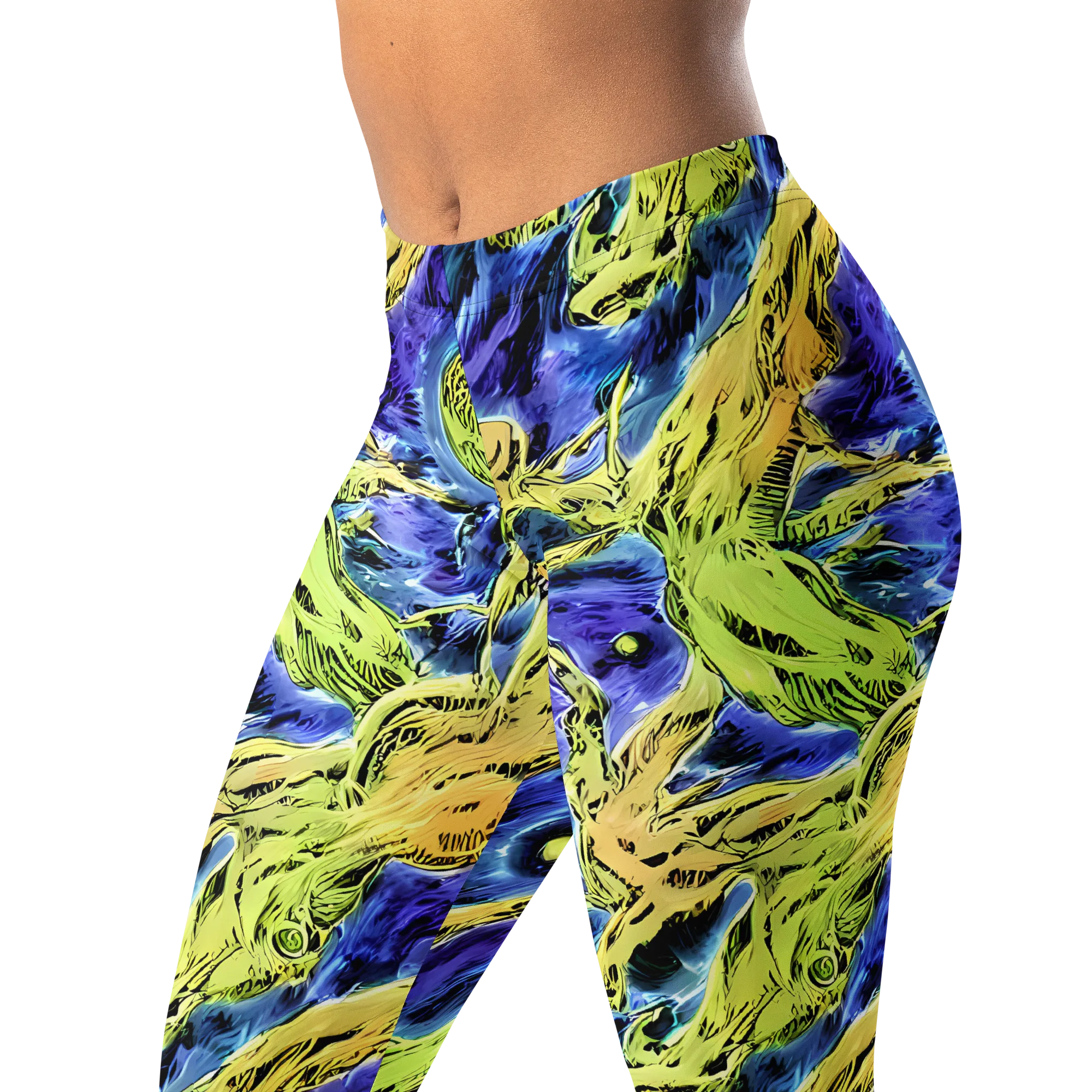 Electric Relic on Leggings — Left Front