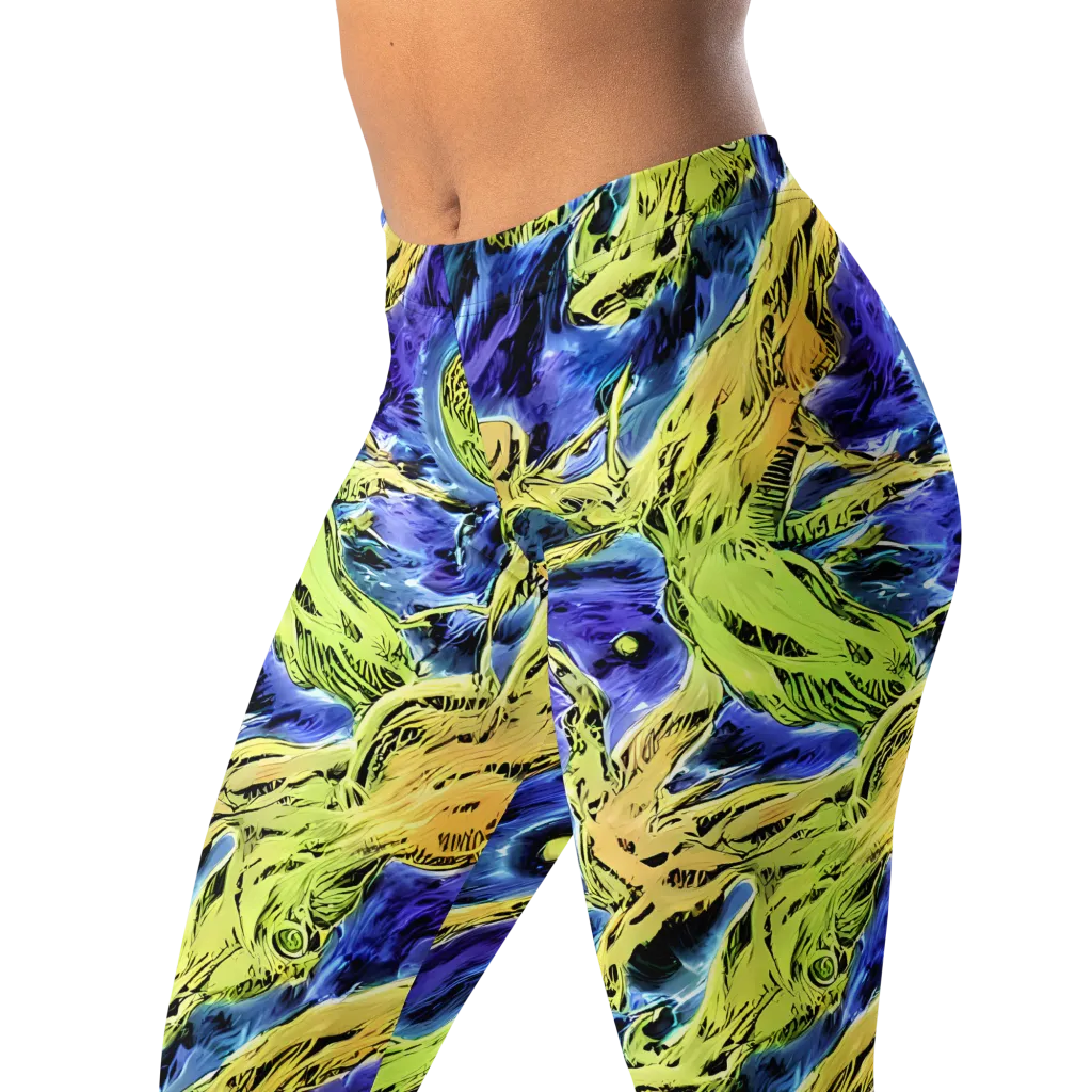 Electric Relic on Leggings — Left Front