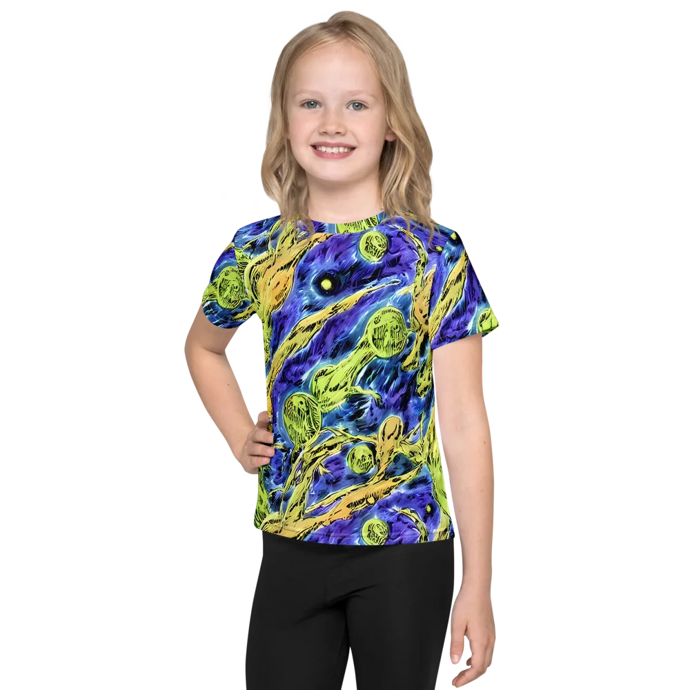 Electric Relic on Kids Crew Neck T-Shirt — Front