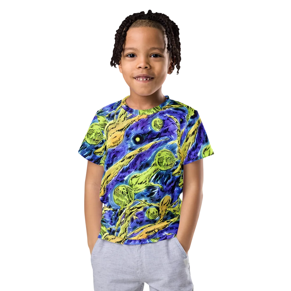 Electric Relic on Kids Crew Neck T-Shirt — Front