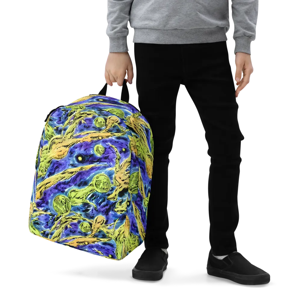 Electric Relic on Minimalist Backpack — Zoomed-in