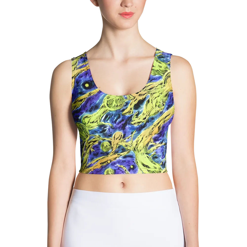 Electric Relic on Crop Top — Front