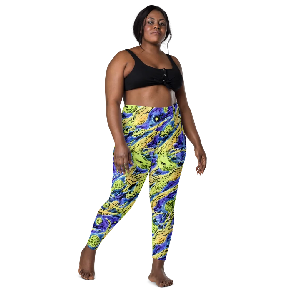 Electric Relic on Leggings with Pockets — Front