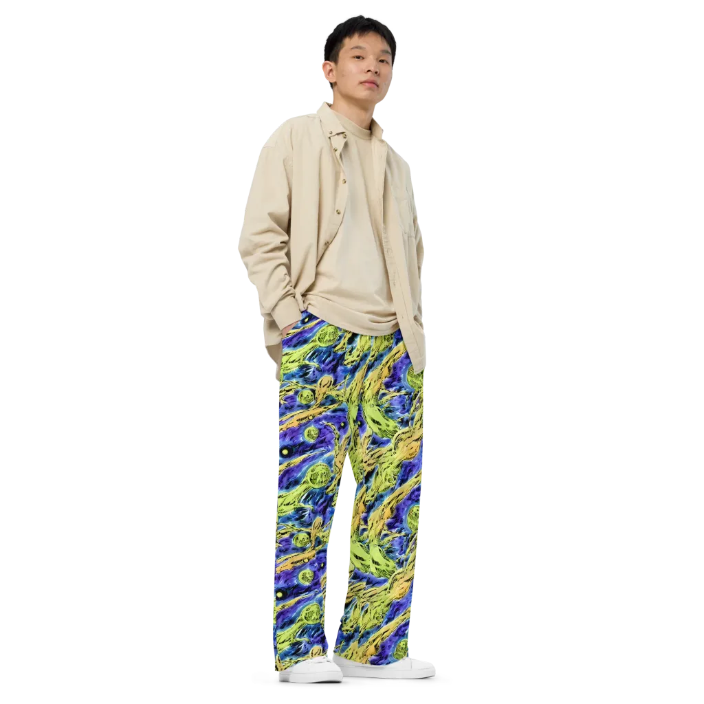 Electric Relic on Wide-Leg Pants — Right Front