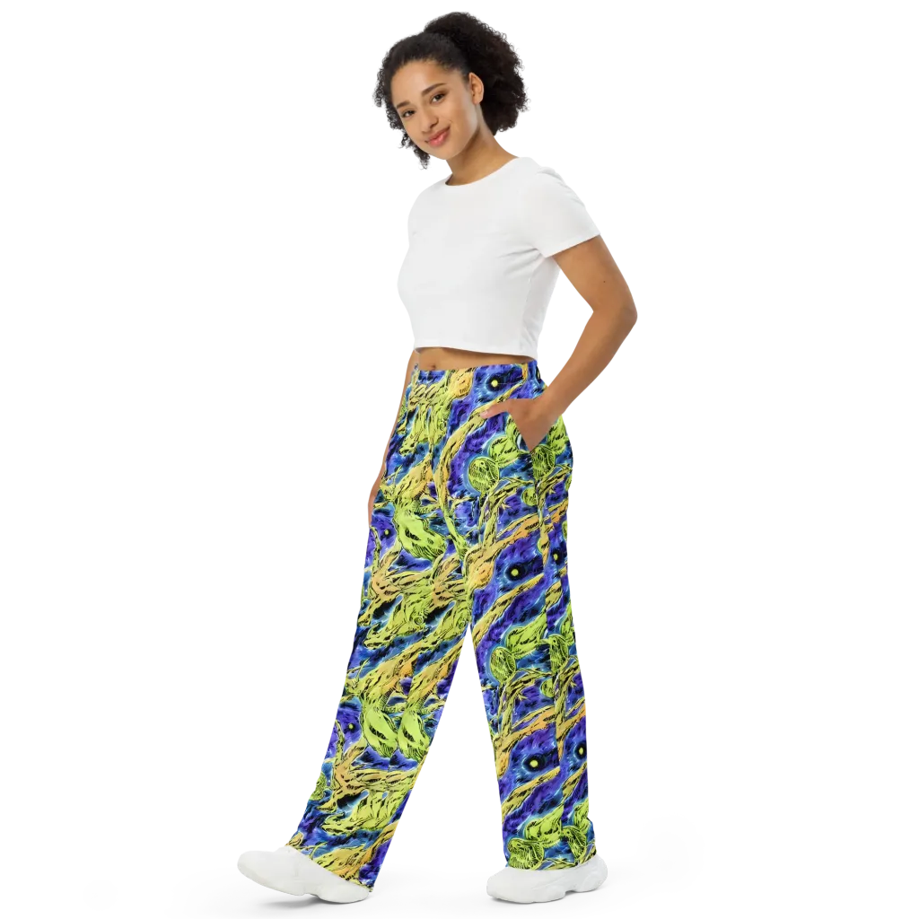 Electric Relic on Wide-Leg Pants — Left Front