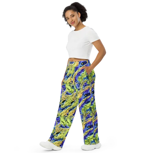 Electric Relic on a Wide-Leg Pants