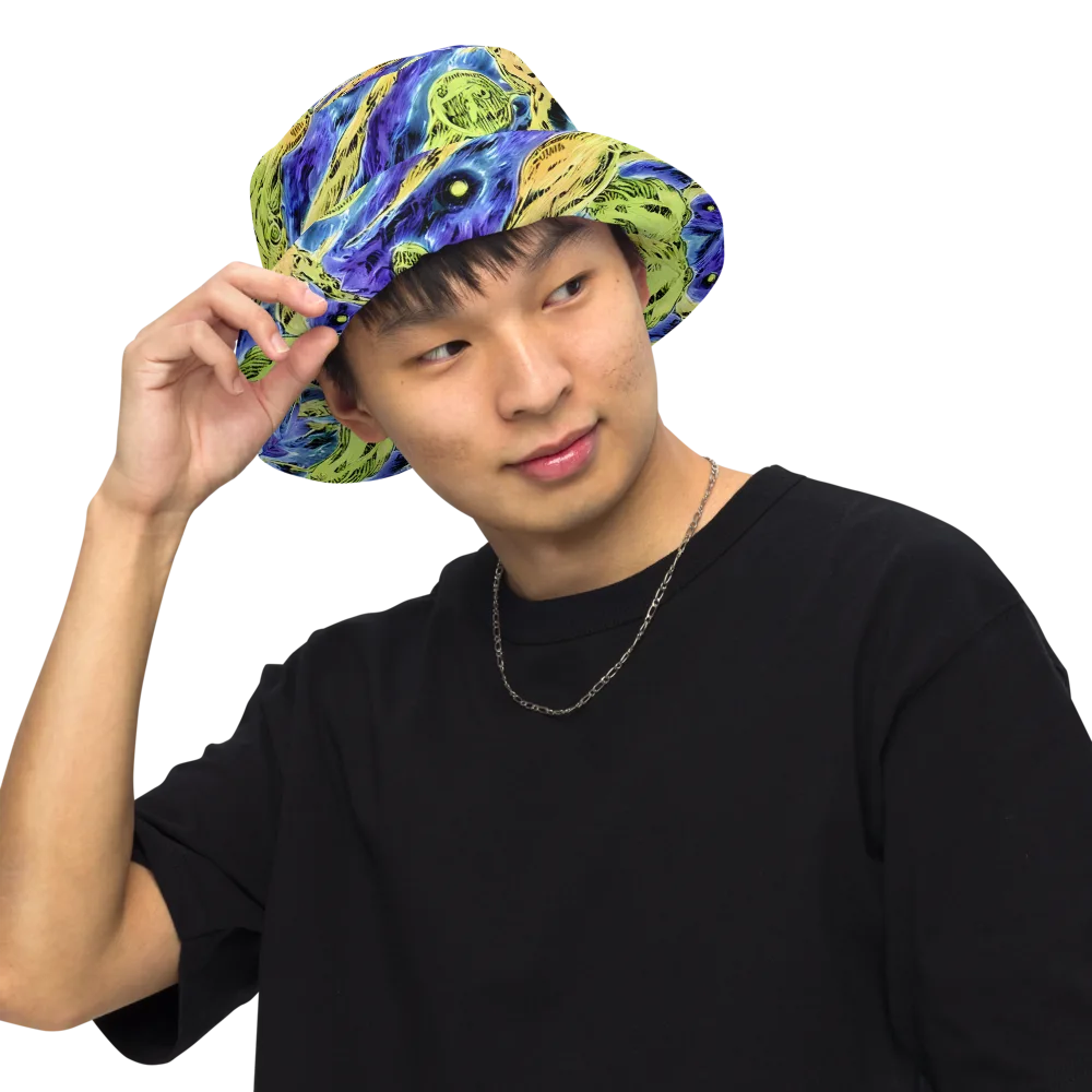 Electric Relic on Reversible Bucket Hat — Front Inside