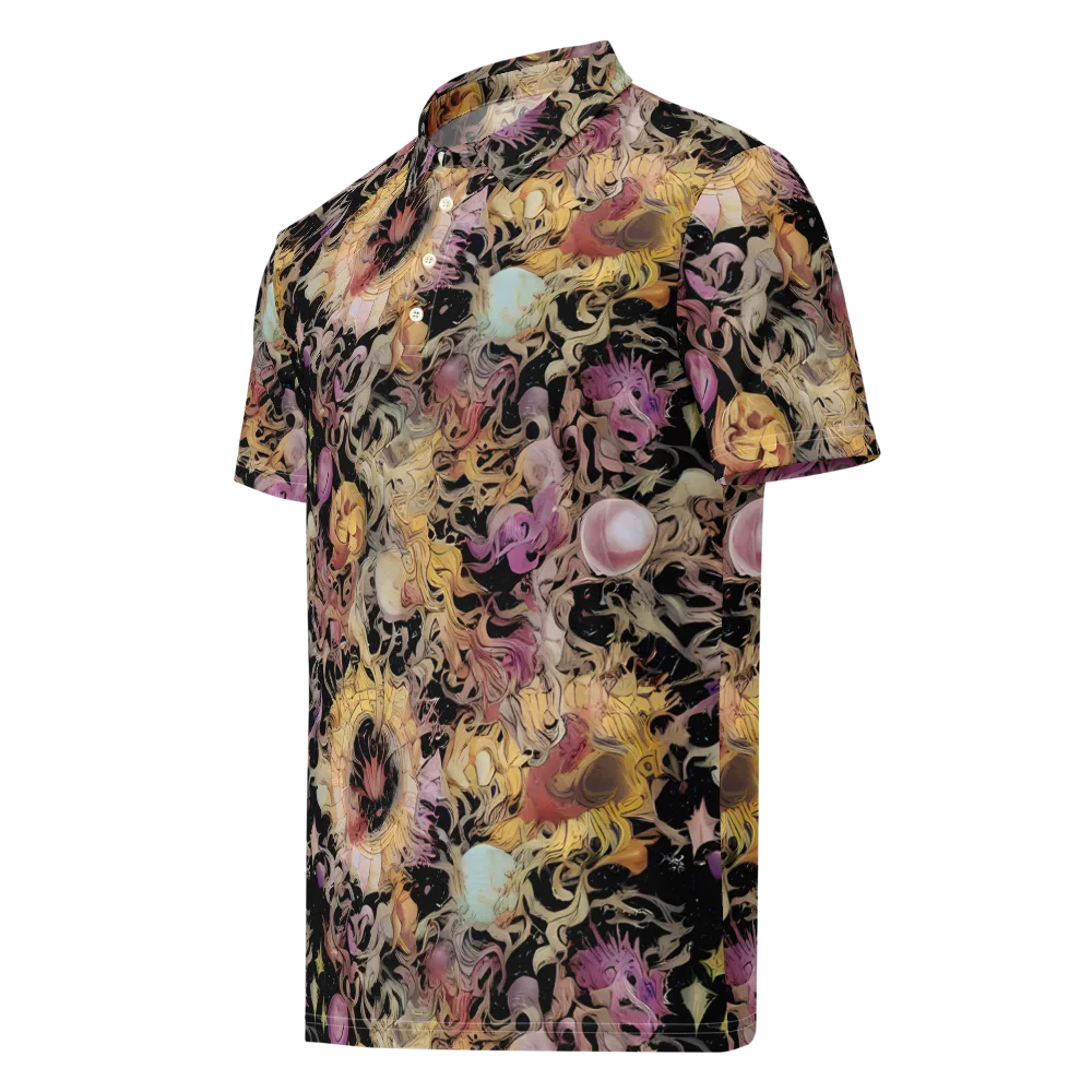 Velvet Labyrinth on Men's Slim Fit Polo Shirt — Left Front