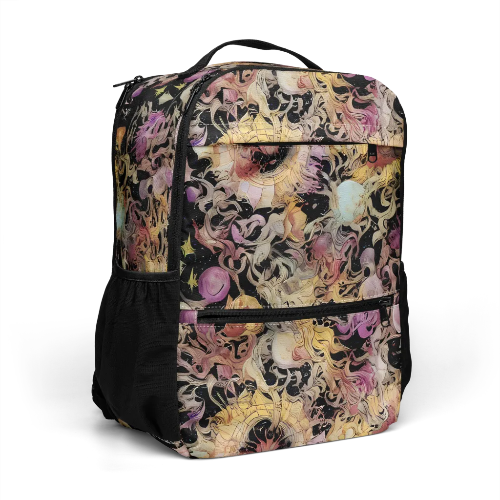Velvet Labyrinth on Utility Backpack — Right Front