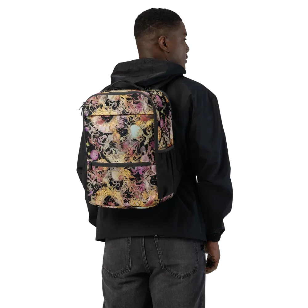 Velvet Labyrinth on Utility Backpack — Back