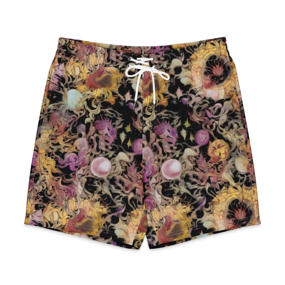 Velvet Labyrinth on Men's Board Shorts — Front