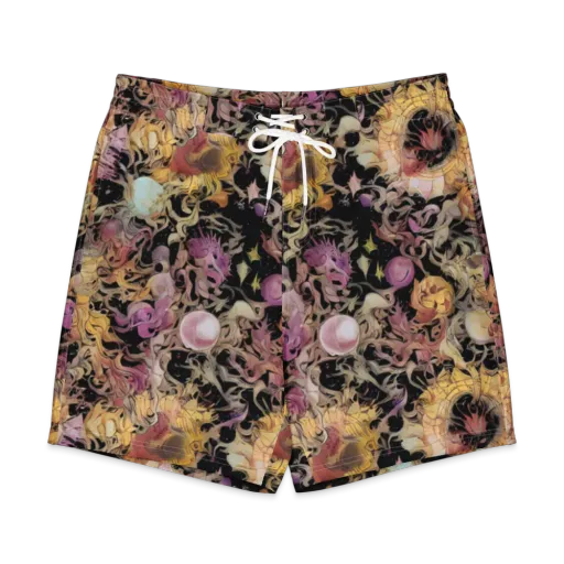 Velvet Labyrinth on a Men's Board Shorts