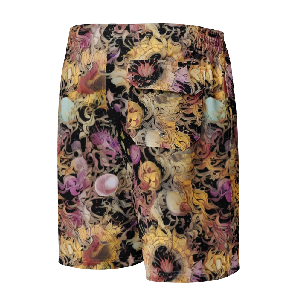Velvet Labyrinth on Men's Board Shorts — Back