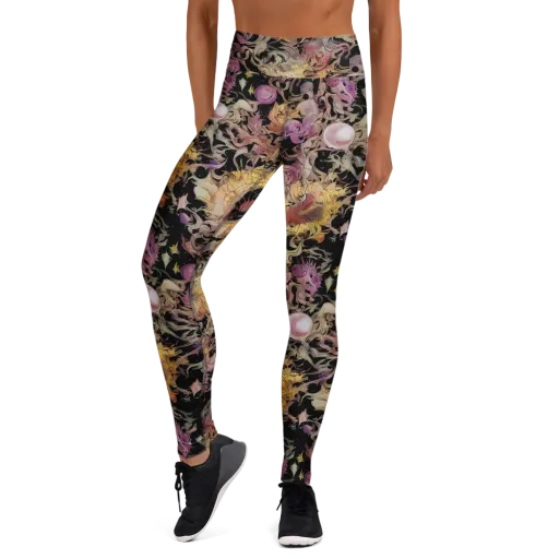 Velvet Labyrinth on a Yoga Leggings
