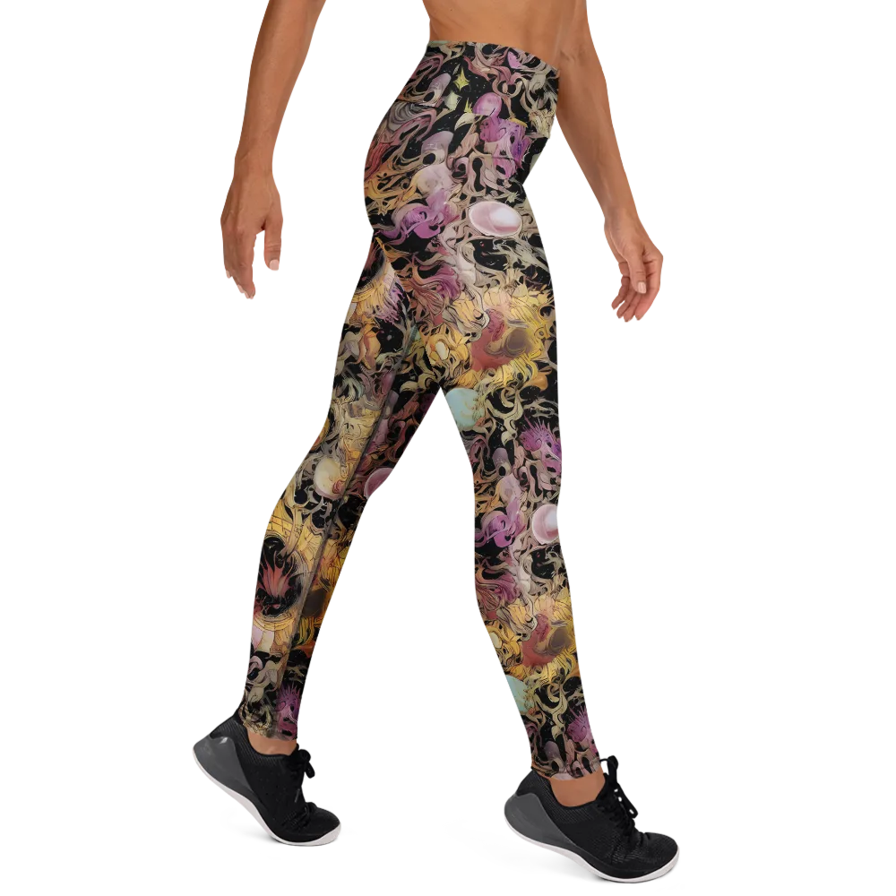 Velvet Labyrinth on Yoga Leggings — Right