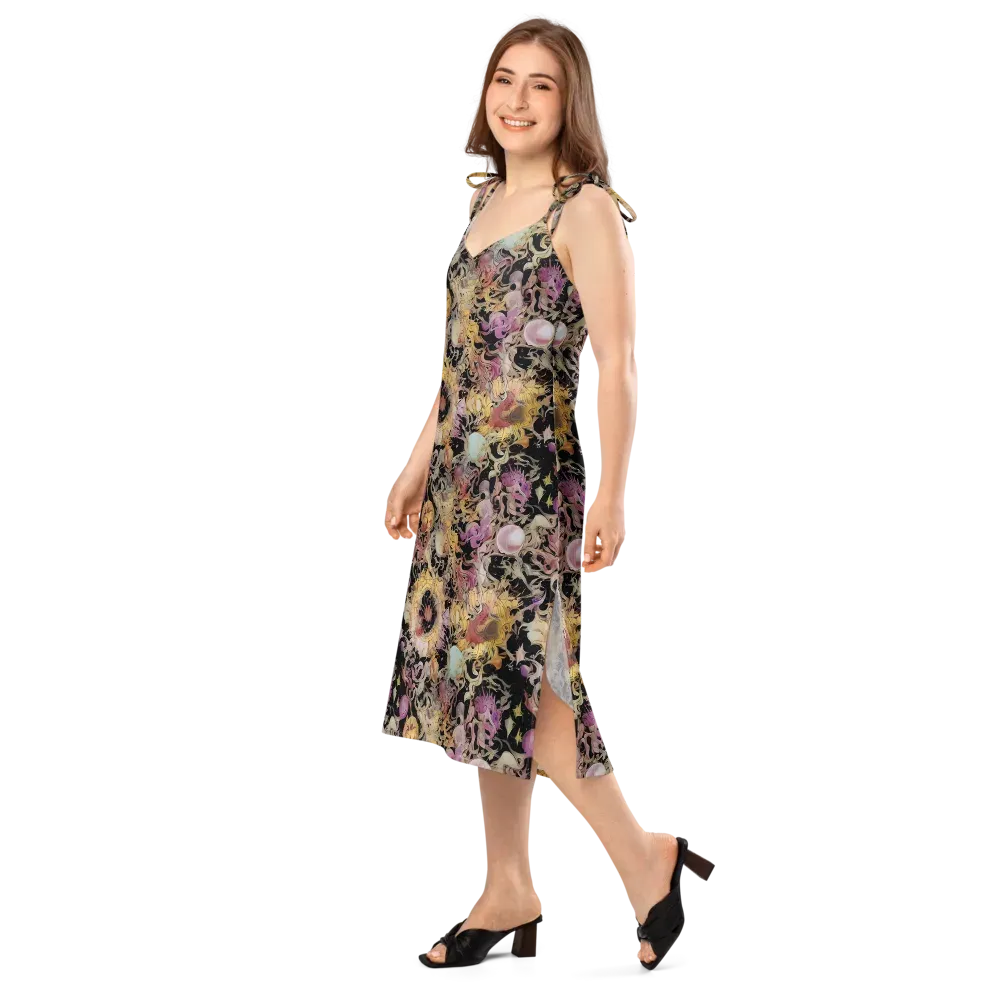 Velvet Labyrinth on Slip Dress — Left Front