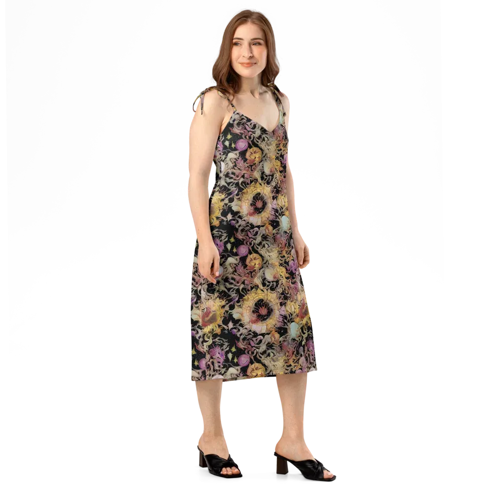 Velvet Labyrinth on Slip Dress — Right Front