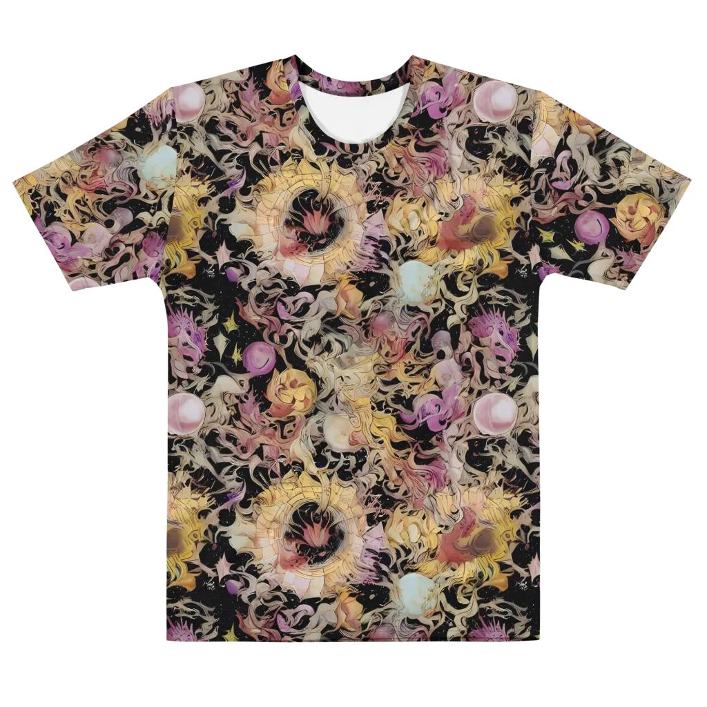 Velvet Labyrinth on Men's Cotton Crew Neck T-Shirt — Front