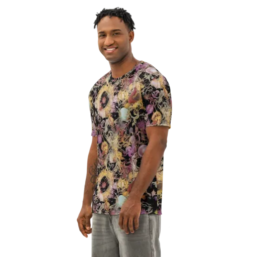 Velvet Labyrinth on a Men's Cotton Crew Neck T-Shirt