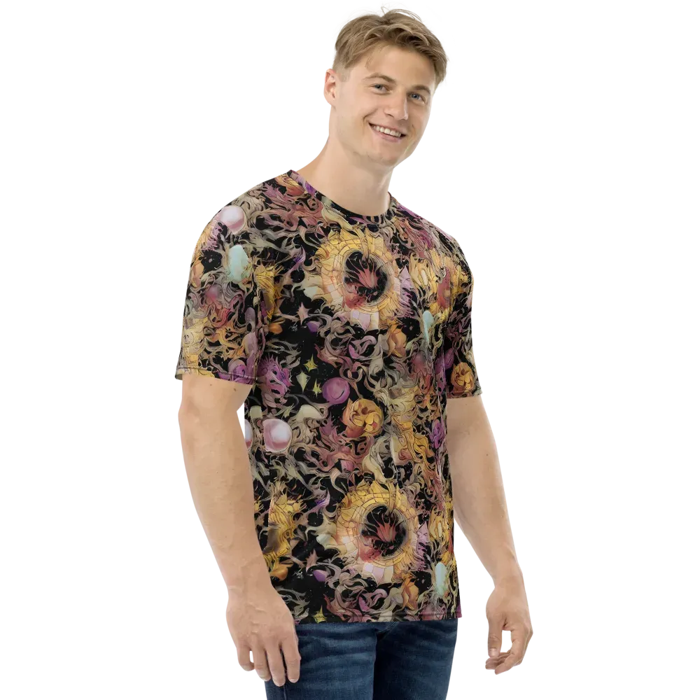 Velvet Labyrinth on Men's Crew Neck T-Shirt — Right