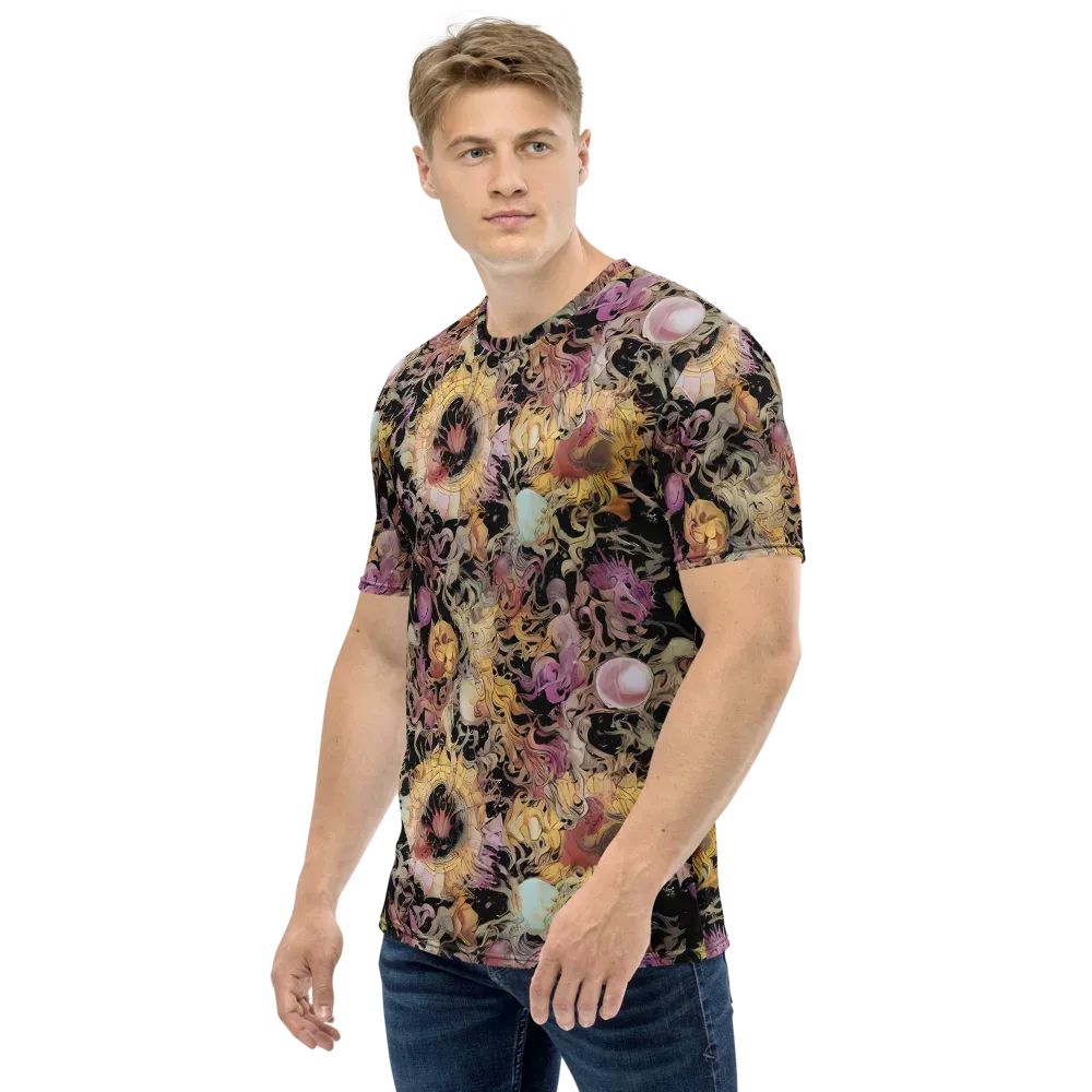 Velvet Labyrinth on Men's Crew Neck T-Shirt — Left