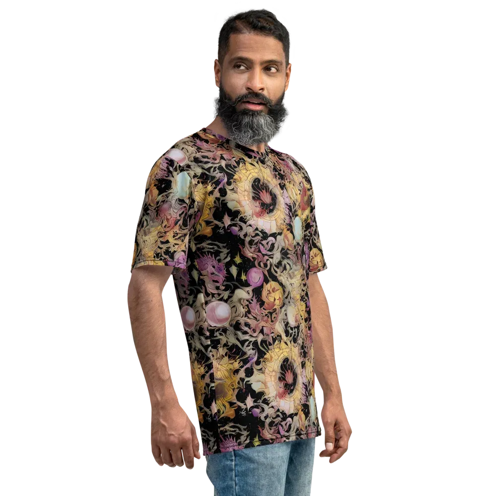 Velvet Labyrinth on Men's Crew Neck T-Shirt — Right