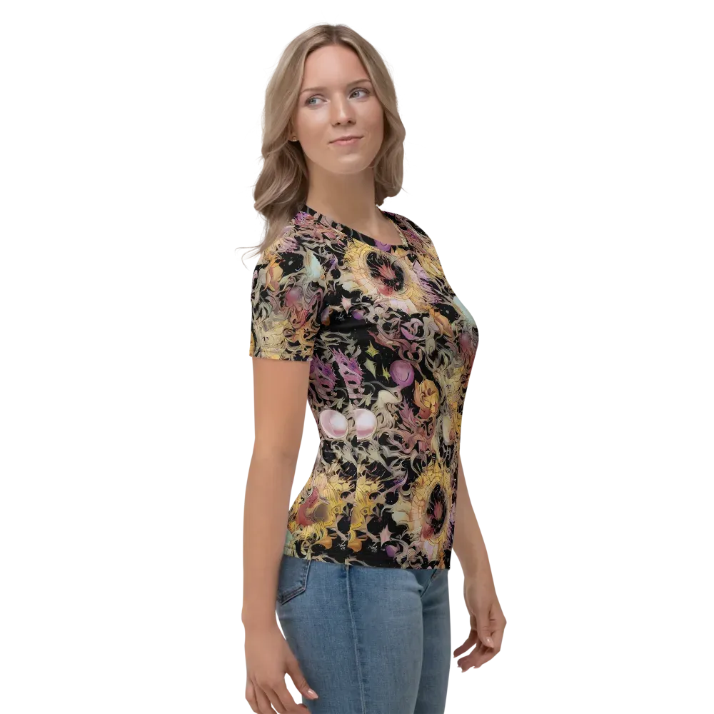 Velvet Labyrinth on Women's Crew Neck T-Shirt — Right