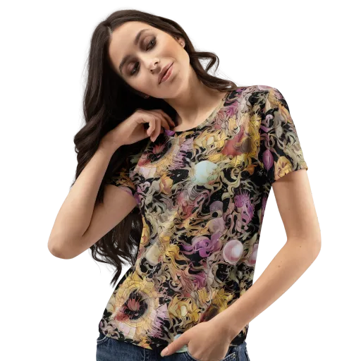 Velvet Labyrinth on a Women's Crew Neck T-Shirt