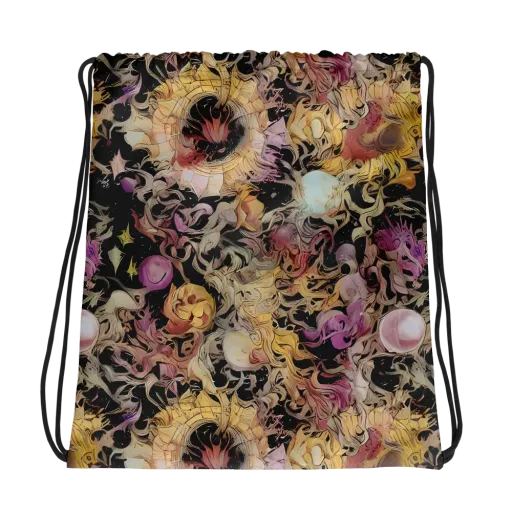 Velvet Labyrinth on a Drawstring Bag