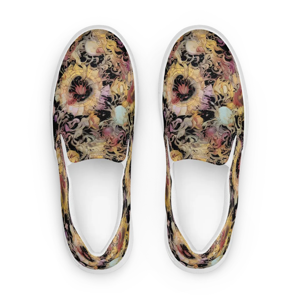 Velvet Labyrinth on Women's Slip-On Canvas Shoes — Front