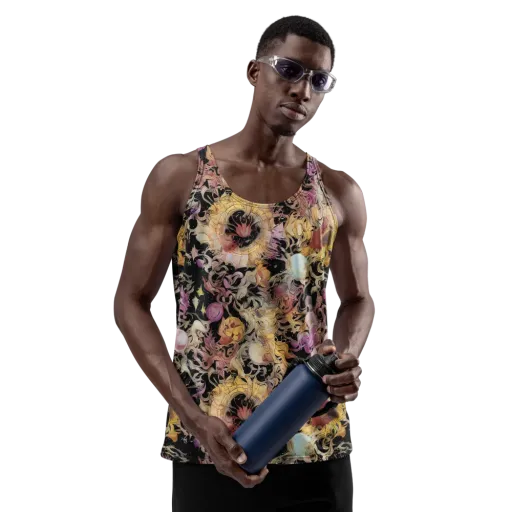 Velvet Labyrinth on a Men's Tank Top