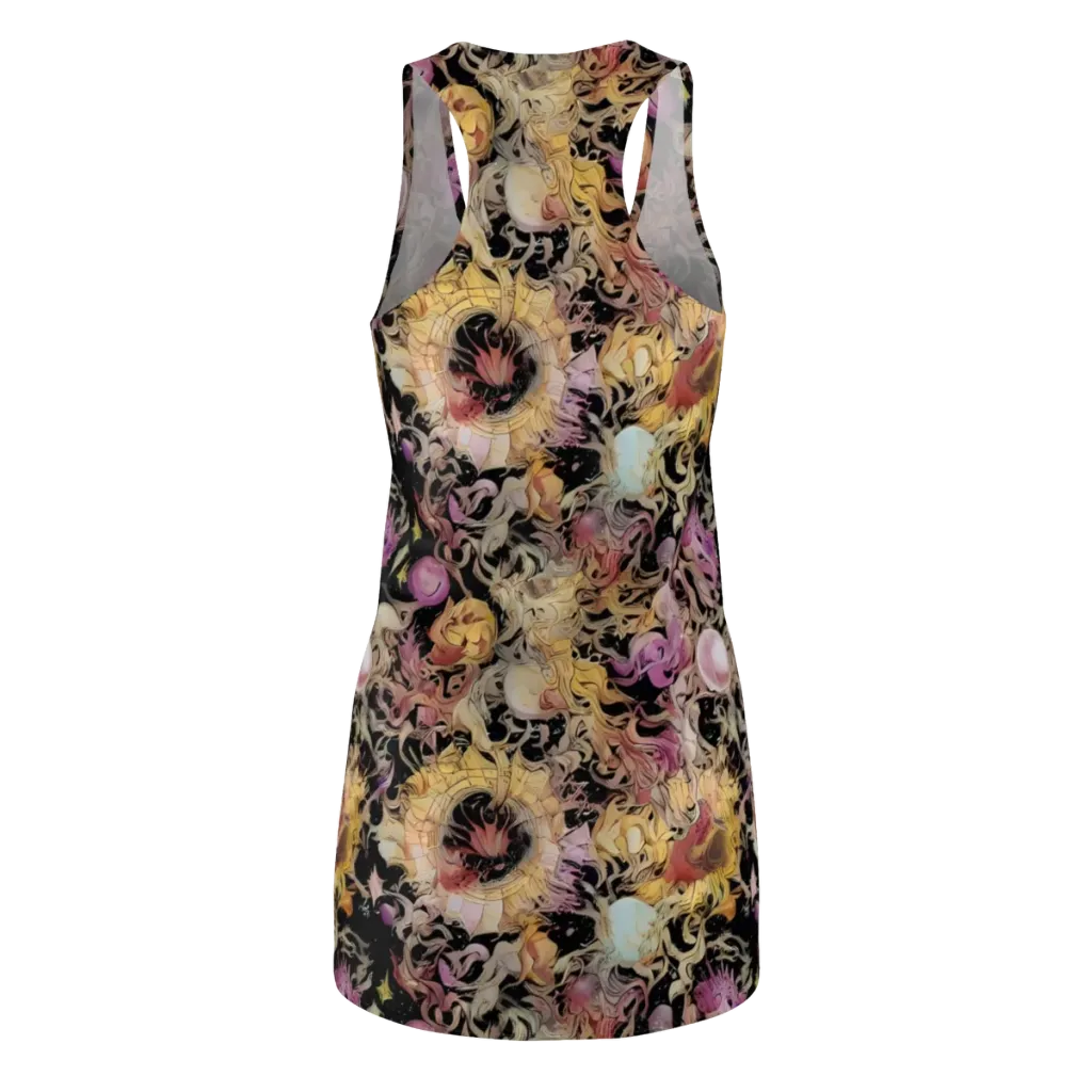 Velvet Labyrinth on Racerback Dress — Back