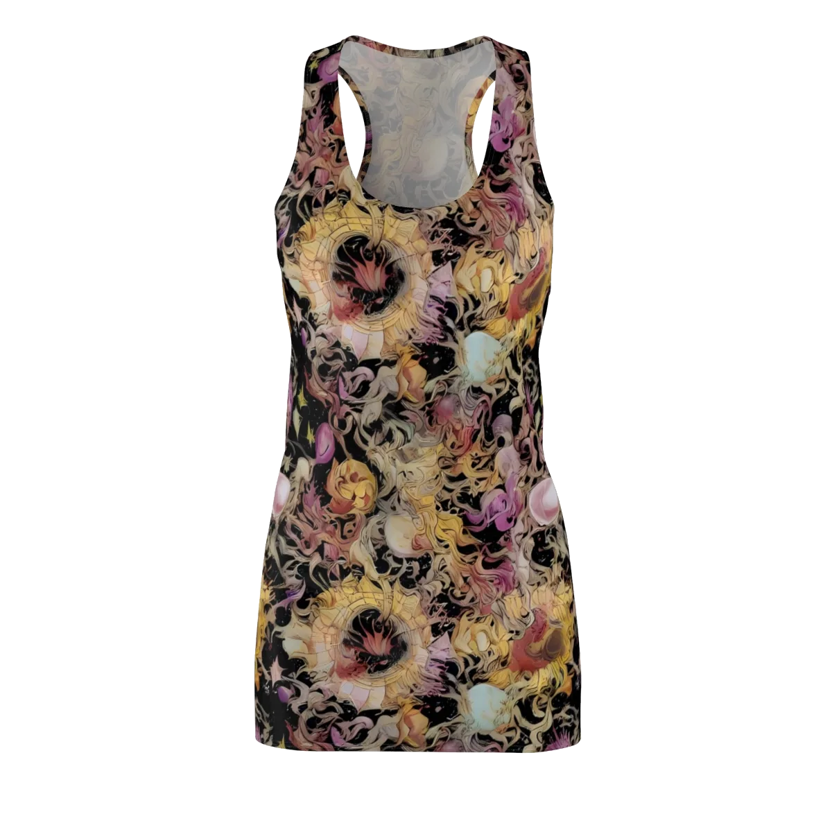Velvet Labyrinth on Racerback Dress — Front