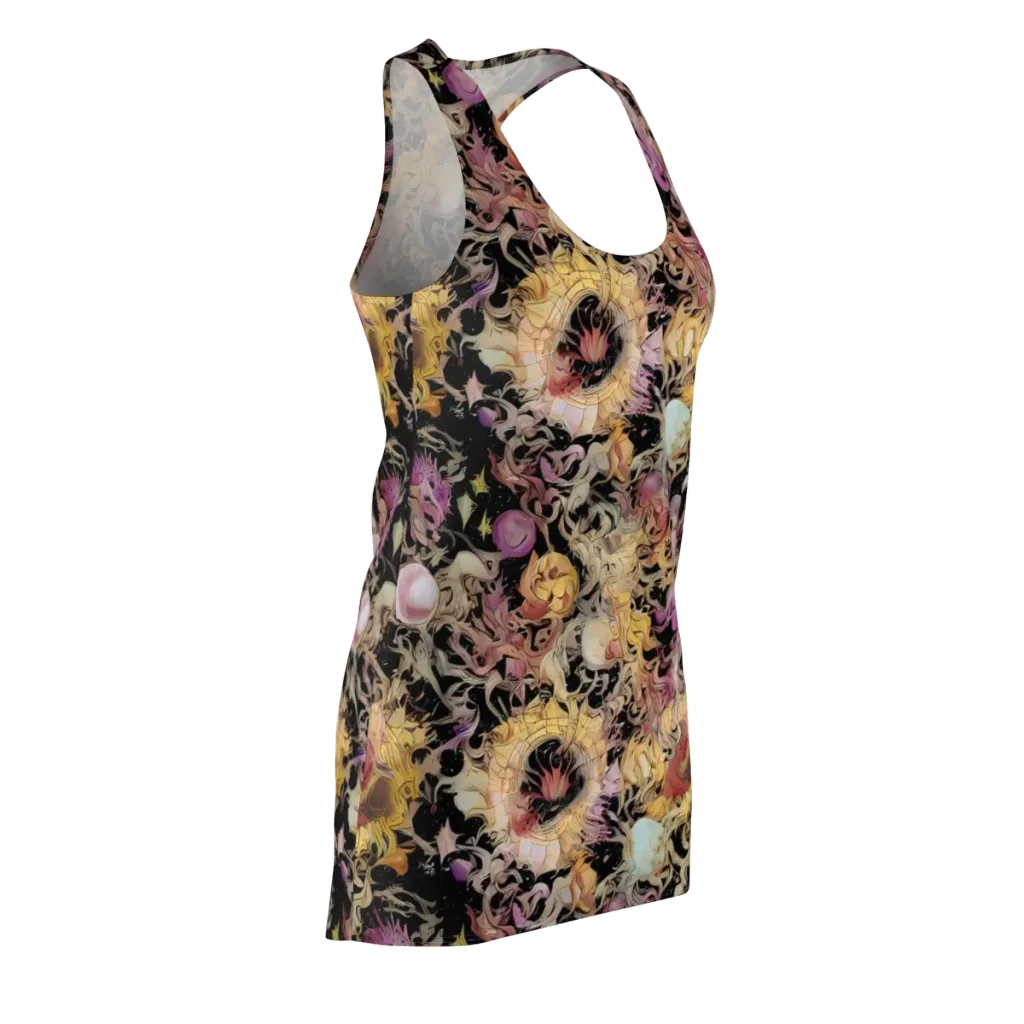 Velvet Labyrinth on Racerback Dress — Front Side