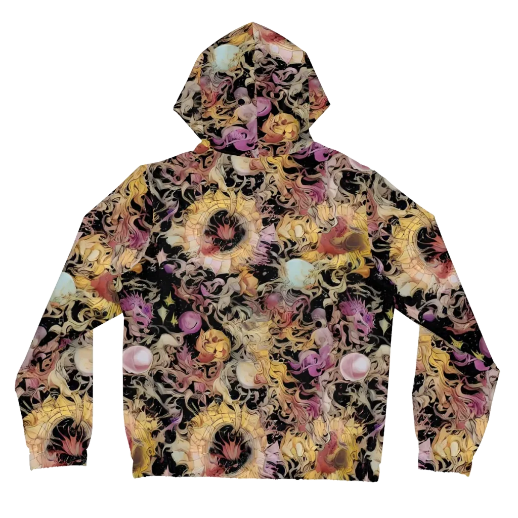 Velvet Labyrinth on Women's Full-Zip Hoodie — Back