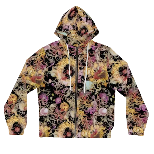 Velvet Labyrinth on a Women's Full-Zip Hoodie
