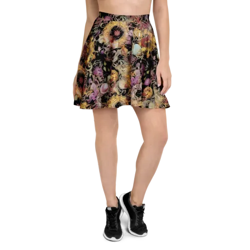 Velvet Labyrinth on a Skater Skirt