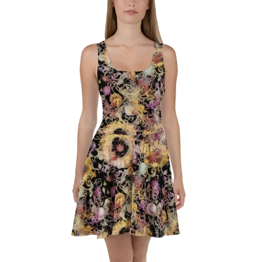 Velvet Labyrinth on a Skater Dress
