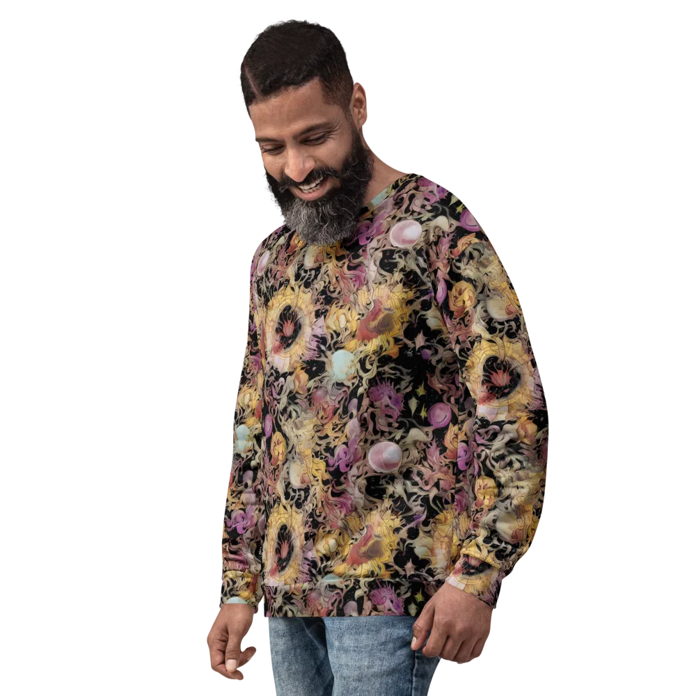 Velvet Labyrinth on Sweatshirt — Left Front
